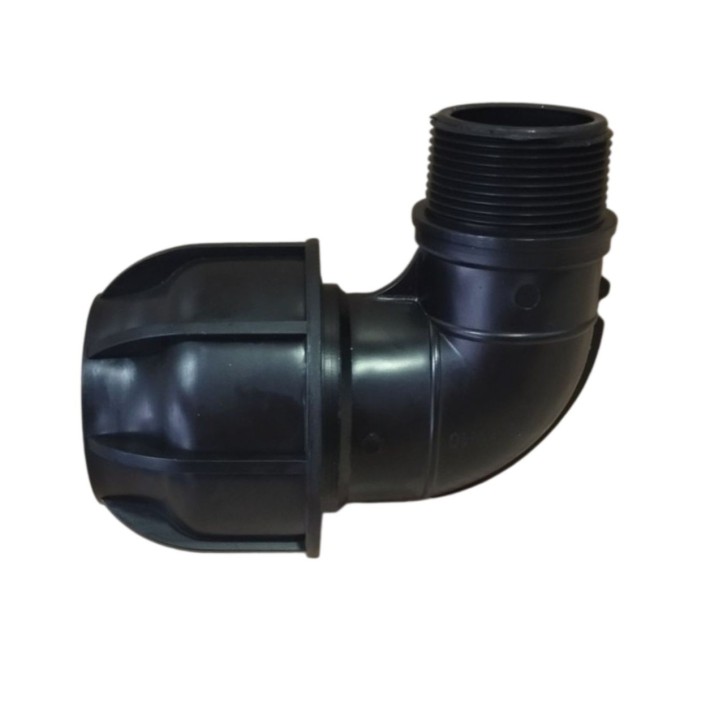 Γωνία Κοχλιωτή Αρσ. Φ40Χ1 1/4'' PN10
