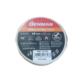 Μονωτική Ταινία Άσπρη 19mmΧ18m BENMAN