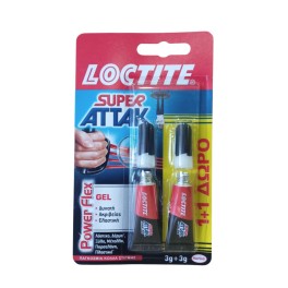 Κόλλα Στιγμής Super Attak Gel 3gr 2τμχ LOCTITE