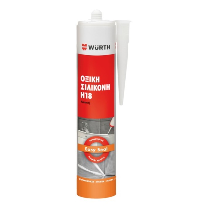 Σιλικόνη Οξική Η18 Διάφανη 280ml WüRTH