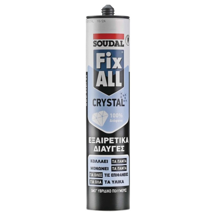 Σιλικόνη Διάφανη Fix All Crystal SOUDAL 290ml