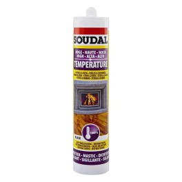 Σιλικόνη Υψηλής Θερμοκρασίας Μαύρη SOUDAL 280ml