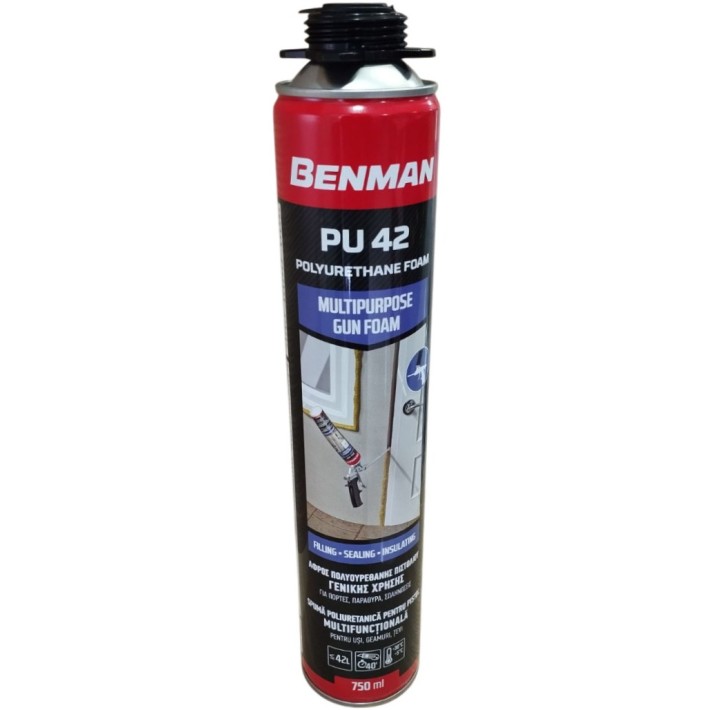 Αφρός Πολυουρεθάνης Πιστολιού BENMAN 750ml