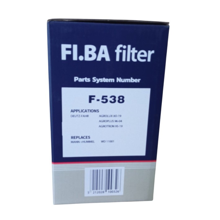 Φίλτρο Λαδιού AGROLUX F-538 FI.BA