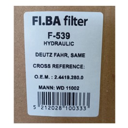 Φίλτρο Λαδιού F-539 HYDRAULIC FI.BA