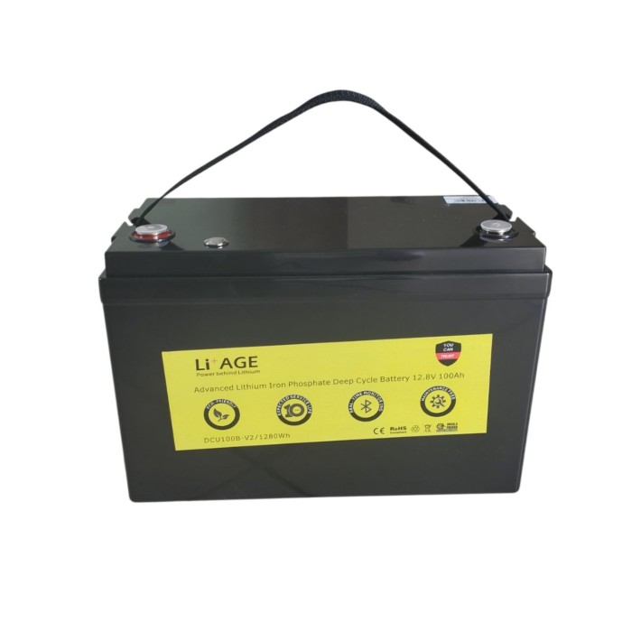Μπαταρία Λιθίου LiFePO4 12.8V 100Ah (1280Wh) Li+AGE DCU100B-V2 