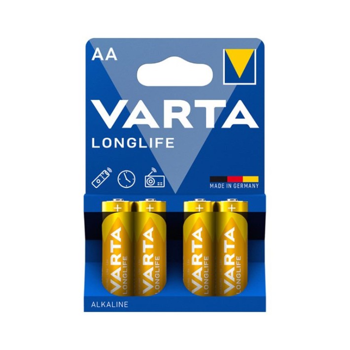 Μπαταρίες Αλκαλικές LONGLIFE ΑΑ VARTA