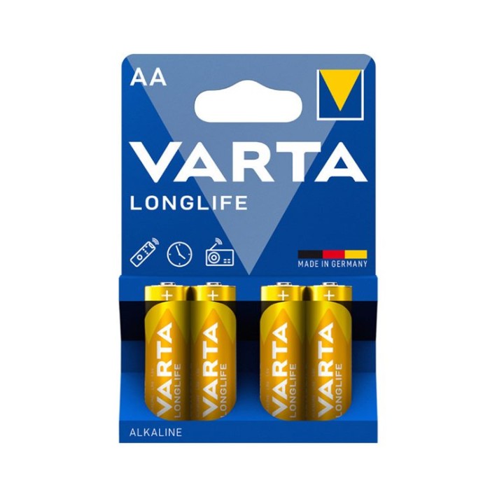 Μπαταρίες Αλκαλικές LONGLIFE ΑΑ VARTA