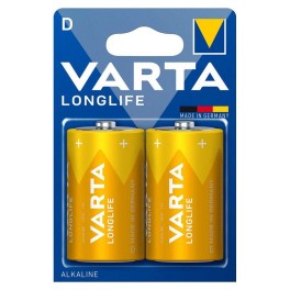 Μπαταρίες Αλκαλικές LONGLIFE D VARTA 