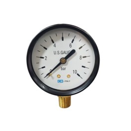 Μανόμετρο Νερού 10 Bar Απλό 1/4''