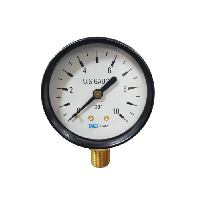 Μανόμετρο Νερού 10 Bar Απλό 1/4''