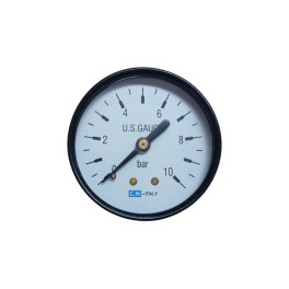 Μανόμετρο Νερού 10 Bar Απλό 1/4'' Φ50
