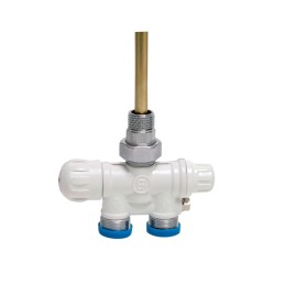 Διακόπτης Σώματος Λουτρού Ίσιος 1/2'' Λευκός BRASS FORM Διακόπτης Σώματος Λουτρού Ίσιος 1/2'' Λευκός BRASS FORM