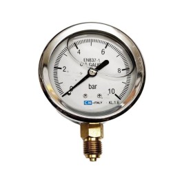 Μανόμετρο Γλυκερίνης 10 Bar 1/4'' Μανόμετρο Γλυκερίνης 10 Bar 1/4''
