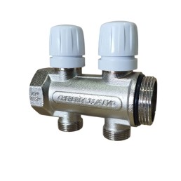 Συλλέκτης EVO 1 1/4" 2 Οπών Ίσιος CHERBROS