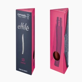 Σουγιάς Opinel Slim Line 10 Padouk από Ανοξείδωτο Ατσάλι (inox) 