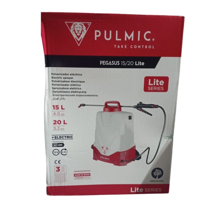 Ψεκαστήρα Μπαταρίας Λιθίου Pulmic Pegasus 15 Lite