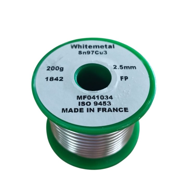 Κόλληση Χαλκού Whitemetal 200g Ρολό 2.5mm Sn97Cu3