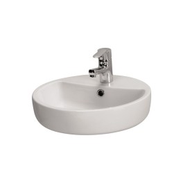 Νιπτήρας Πορσελάνης Λευκός 43x43 CASPIA RING