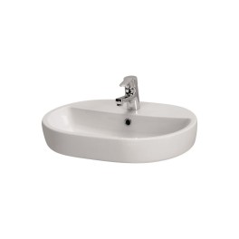 Νιπτήρας Πορσελάνης Λευκός 42x59x15cm CASPIA OVAL