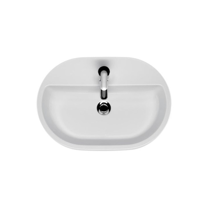 Νιπτήρας Πορσελάνης Λευκός 42x59x15cm CASPIA OVAL