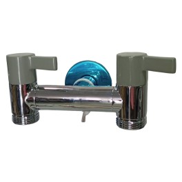 Κάνουλα Σφαιρική 1/2" ΔΙπλής Παροχής ECO CRT Χακί