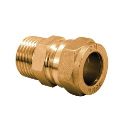 Ρακόρ Ορειχάλκινο Αρσ. Σύσφιξης Χαλκού Φ35Χ1/4''