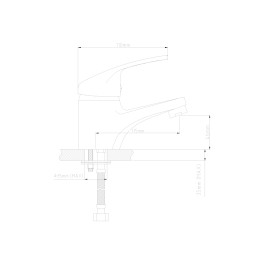Μπαταρία Νιπτήρος Αναμεικτική Σειρά TRIS CIMA