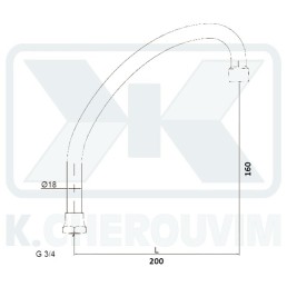 Ρουξούνι Μπαταριών "J" L200 Χρωμέ 3/4" UNIVERSALE