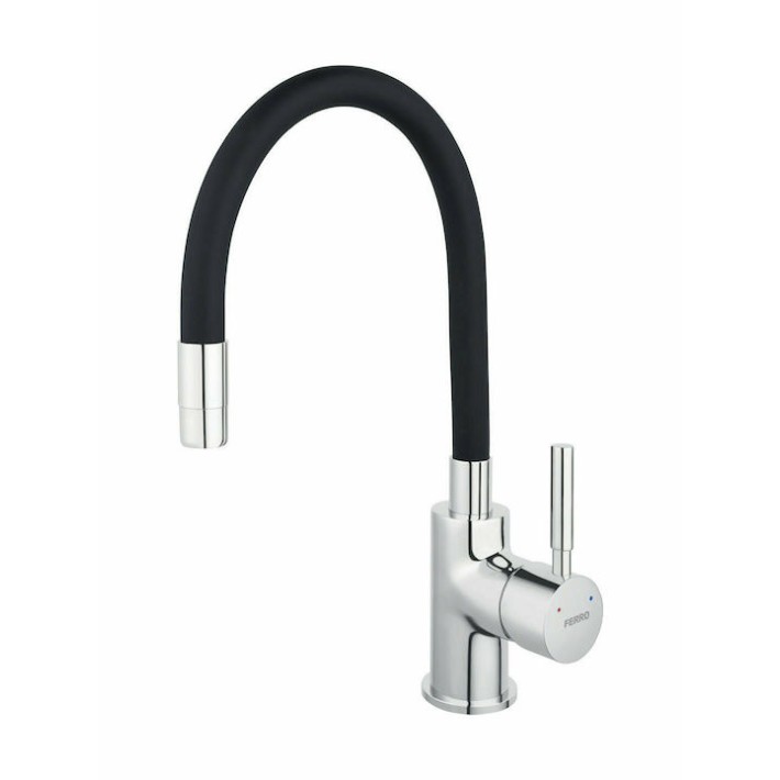 Μπαταρία Κουζίνας Πάγκου Zumpa Black FERRO 22469