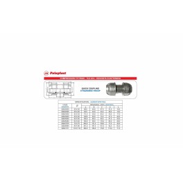 Σύνδεσμος Ρακόρ Κοχλιωτός Φ50xΦ50 PN10