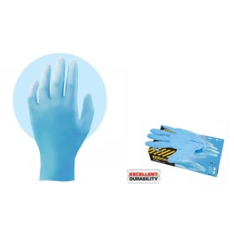 Γάντια Νιτριλίου Μιας Χρήσης Χωρίς Πούδρα 8/M 100τμχ Μπλε F.F.GROUP 34285