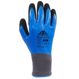 Γάντια Αδιάβροχα Νιτριλίου Μπλε 8/M G3248 Active Grip