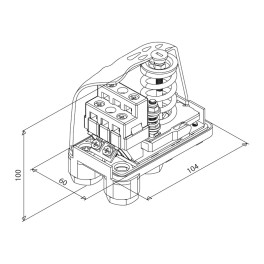 Πιεσοστάτης Τριφασικός PT/12 380V italtecnica  