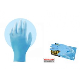 Γάντια Νιτριλίου Μιας Χρήσης Χωρίς Πούδρα 10/XL 100τμχ Μπλε F.F.GROUP 34287